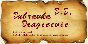 Dubravka Dragičević vizit kartica